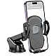 Suport telefon auto cu ventuza pentru bord negru Suport telefon auto cu ventuza pentru bord negru