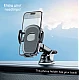 Suport telefon auto cu ventuza pentru bord negru Suport telefon auto cu ventuza pentru bord negru