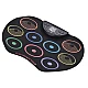 Set Tobe electronice digitale din Silicon cu pedale de picior 9 USB 9 Paduri de tobe colorate Set Tobe electronice digitale din Silicon cu pedale de picior 9 USB 9 Paduri de tobe colorate