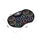 Set Tobe electronice digitale din Silicon cu pedale de picior 9 USB 9 Paduri de tobe colorate Set Tobe electronice digitale din Silicon cu pedale de picior 9 USB 9 Paduri de tobe colorate