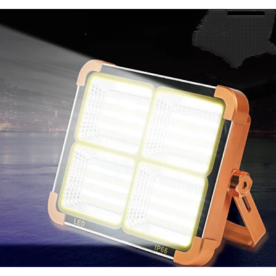 Lampa solara portabila de lucru LED 200W cu USB IP65 Galben Lampa solara portabila de lucru LED 200W cu USB IP65 Galben