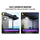 Lampa solara de perete Sl F120 6 x COB LED putere 25W 5000K cu panou solar senzor miscare Neagra Lampa solara de perete Sl F120 6 x COB LED putere 25W 5000K cu panou solar senzor miscare Neagra