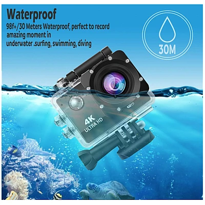 Camera Sport Ultra HD 4K WiFi cu Greutate Redusa Rezistenta la Apa Camera Sport Ultra HD 4K WiFi cu Greutate Redusa Rezistenta la Apa