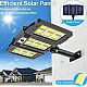Lampa solara 30w tripla de perete cu senzor de lumina si miscare cu telecomanda IP65 Lampa solara 30w tripla de perete cu senzor de lumina si miscare cu telecomanda IP65