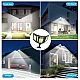 Lampa solara 30w tripla de perete cu senzor de lumina si miscare cu telecomanda IP65 Lampa solara 30w tripla de perete cu senzor de lumina si miscare cu telecomanda IP65