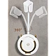 Suport pentru uscator de par cu unghi reglabil cu rotatie de 360 de grade Alb Suport pentru uscator de par cu unghi reglabil cu rotatie de 360 de grade Alb