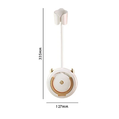 Suport pentru uscator de par cu unghi reglabil cu rotatie de 360 de grade Alb Suport pentru uscator de par cu unghi reglabil cu rotatie de 360 de grade Alb