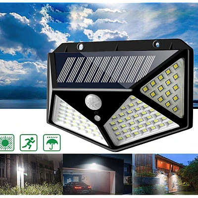 Lampa solara de perete ULTRA 100 LEDuri BK-100 Lampa solara de perete ULTRA 100 LEDuri BK-100