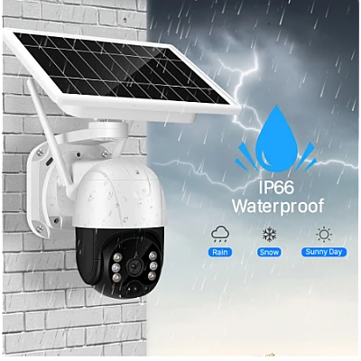 Camera de supraveghere wireless cu panou solar 1080p wifi 360 Infrarosu Camera de supraveghere wireless cu panou solar 1080p wifi 360 Infrarosu