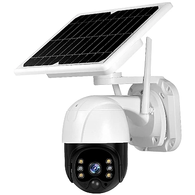 Camera de supraveghere wireless cu panou solar 1080p wifi 360 Infrarosu Camera de supraveghere wireless cu panou solar 1080p wifi 360 Infrarosu