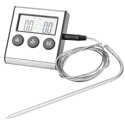 Termometru pentru carne cu afisaj si temporizator 0 250 grade C