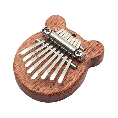 Mini Kalimba cu 8 Clape si Urechiuse portabil ideal pentru incepatori si copii Mini Kalimba cu 8 Clape si Urechiuse portabil ideal pentru incepatori si copii