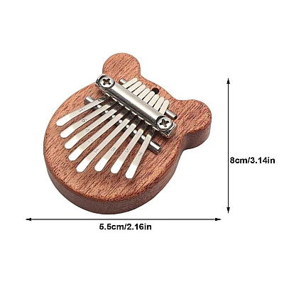 Mini Kalimba cu 8 Clape si Urechiuse portabil ideal pentru incepatori si copii Mini Kalimba cu 8 Clape si Urechiuse portabil ideal pentru incepatori si copii