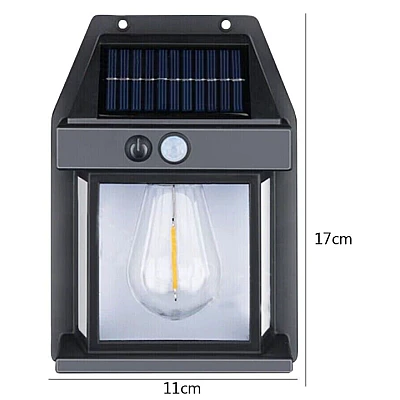 Lampa solara de perete LED cu senzor de miscare fara fir 3W Coba Lampa solara de perete LED cu senzor de miscare fara fir 3W Coba