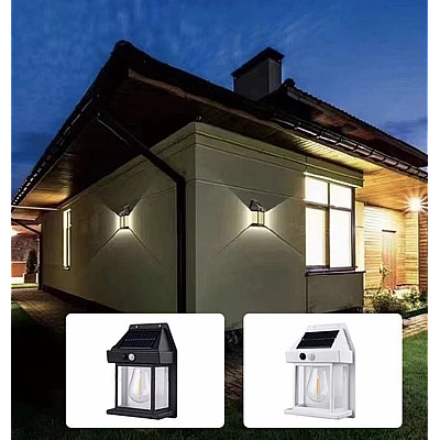 Lampa solara de perete LED cu senzor de miscare fara fir 3W Coba Lampa solara de perete LED cu senzor de miscare fara fir 3W Coba