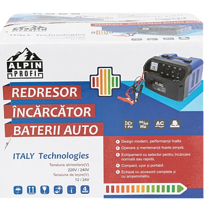 Redresor Auto 12 24V 40 400 Ah Alpin Profi Italy Technologles CB-50T Redresor Auto 12 24V 40 400 Ah Alpin Profi Italy Technologles CB-50T