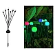 Set 2 Lampi LED decorative de gradina cu 6 bulbi incarcare solara si senzor de miscare cu lumina multicolora Set 2 Lampi LED decorative de gradina cu 6 bulbi incarcare solara si senzor de miscare cu lumina multicolora
