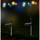 Set 2 Lampi LED decorative de gradina cu 6 bulbi incarcare solara si senzor de miscare cu lumina multicolora Set 2 Lampi LED decorative de gradina cu 6 bulbi incarcare solara si senzor de miscare cu lumina multicolora