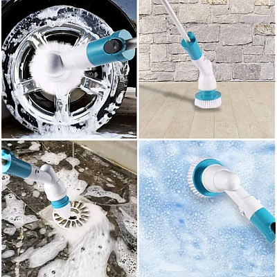Perie Electrica Rotativa Tip Mop Pentru Curatat Hurricane Spin Scrubber Cu Trei Capete Perie Electrica Rotativa Tip Mop Pentru Curatat Hurricane Spin Scrubber Cu Trei Capete