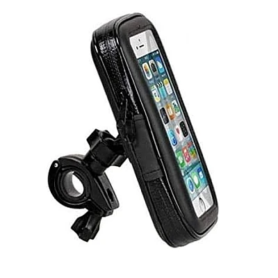 Suport husa telefon mobil LX 01 pentru bicicleta si motocicleta rezistent apa si socuri touchscreen rotativ negru Suport husa telefon mobil LX 01 pentru bicicleta si motocicleta rezistent apa si socuri touchscreen rotativ negru