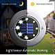 Set 4 Lampi Solare metalice Argintii Disk Lights pentru gradina Set 4 Lampi Solare metalice Argintii Disk Lights pentru gradina