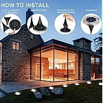 Set 4 Lampi Solare metalice Argintii Disk Lights pentru gradina Set 4 Lampi Solare metalice Argintii Disk Lights pentru gradina