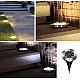 Set 4 Lampi Solare metalice Argintii Disk Lights pentru gradina Set 4 Lampi Solare metalice Argintii Disk Lights pentru gradina