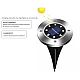 Set 4 Lampi Solare metalice Argintii Disk Lights pentru gradina Set 4 Lampi Solare metalice Argintii Disk Lights pentru gradina