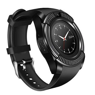 Smartwatch V8 HandsFree Bluetooth 3.0 Micro SIM Android Camera 1.3MP Negru Smartwatch V8 HandsFree Bluetooth 3.0 Micro SIM Android Camera 1.3MP Negru