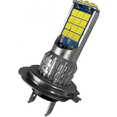 Set 2 Bec Led H7 3030 Smd 90W 9600lm/set cu 2 moduri de lumina (rece si calda) 30 LED Set 2 Bec Led H7 3030 Smd 90W 9600lm/set cu 2 moduri de lumina (rece si calda) 30 LED