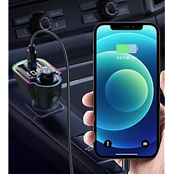 Modulator FM Bluetooth 5.0 Incarcare rapida MP3 Player Tip C PD 20W USB QC 3.0 ZTB A8 Modulator FM Bluetooth 5.0 Incarcare rapida MP3 Player Tip C PD 20W USB QC 3.0 ZTB A8