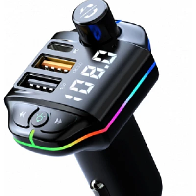 Modulator Fm auto ZTB A10 20W Rgb cu incarcare rapida Negru Modulator Fm auto ZTB A10 20W Rgb cu incarcare rapida Negru