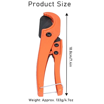 Cleste ergonomic pentru taiat tevi cu lame fixe din otel Pipe Cutter Portocaliu Cleste ergonomic pentru taiat tevi cu lame fixe din otel Pipe Cutter Portocaliu