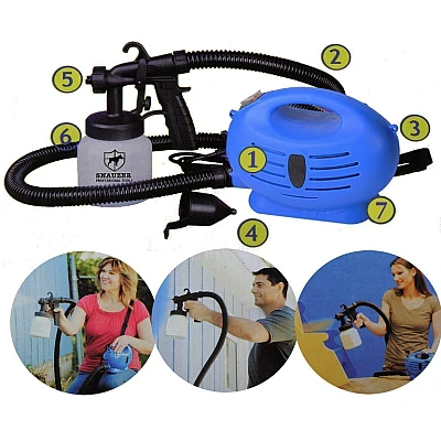 Pistol spray Paint Zoom 650w pentru vopsit si zugravit ajustabil Pistol spray Paint Zoom 650w pentru vopsit si zugravit ajustabil