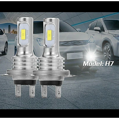 Set 2 becuri auto LED H7 3570 7000LM 2SMD temperatura culoare 6000K putere 80W ZD Set 2 becuri auto LED H7 3570 7000LM 2SMD temperatura culoare 6000K putere 80W ZD