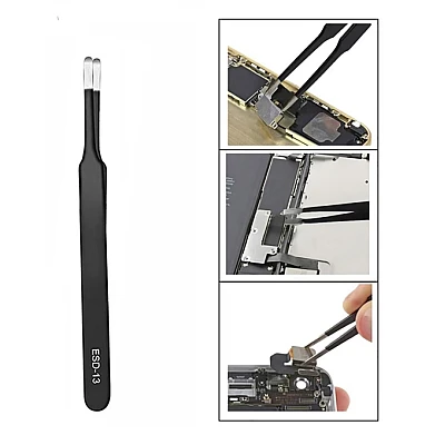 Set 6 pensete de precizie FAc otel inoxidabil antistatic Negru Set 6 pensete de precizie FAc otel inoxidabil antistatic Negru