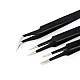 Set 6 pensete de precizie FAc otel inoxidabil antistatic Negru Set 6 pensete de precizie FAc otel inoxidabil antistatic Negru