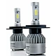 Kit becuri led auto COB S2 H4 2 buc/set 8000Lumeni temperatura 6000K/Alb putere 72W Kit becuri led auto COB S2 H4 2 buc/set 8000Lumeni temperatura 6000K/Alb putere 72W