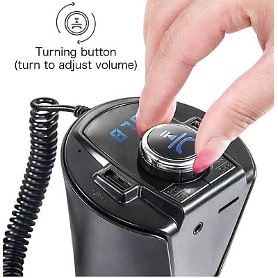 Kit Multifunctional BX6 BX7 FM functie Bluetooth cu 2 porturi USB Slot TF CARD AUX Negru Kit Multifunctional BX6 BX7 FM functie Bluetooth cu 2 porturi USB Slot TF CARD AUX Negru