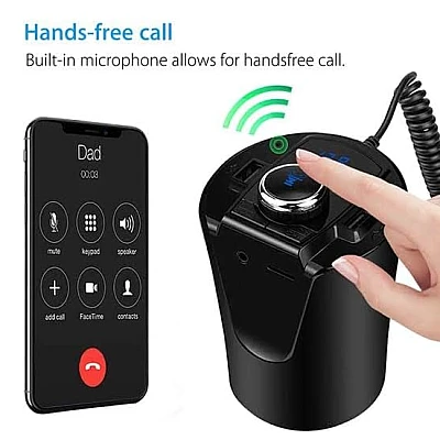 Kit Multifunctional BX6 BX7 FM functie Bluetooth cu 2 porturi USB Slot TF CARD AUX Negru Kit Multifunctional BX6 BX7 FM functie Bluetooth cu 2 porturi USB Slot TF CARD AUX Negru