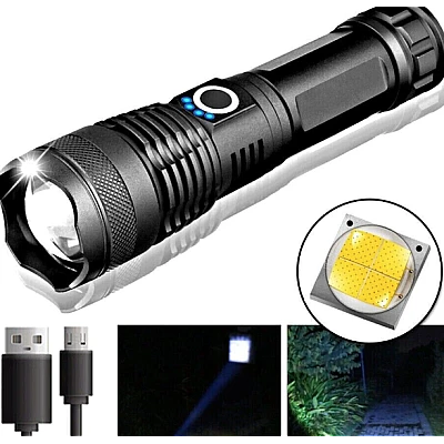 Lanterna ULTRA LED SLJ X71 10W P50 Incarcare USB Acumulator 26650 Lanterna ULTRA LED SLJ X71 10W P50 Incarcare USB Acumulator 26650