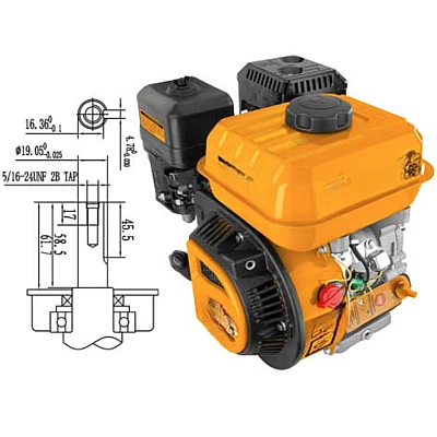 Motor benzina 6.5CP 4 timpi universal Motor benzina 6.5CP 4 timpi universal