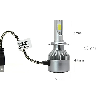 Set 2 becuri Led auto C6 H7 putere 36W 3800LM temperatura 6500K Set 2 becuri Led auto C6 H7 putere 36W 3800LM temperatura 6500K