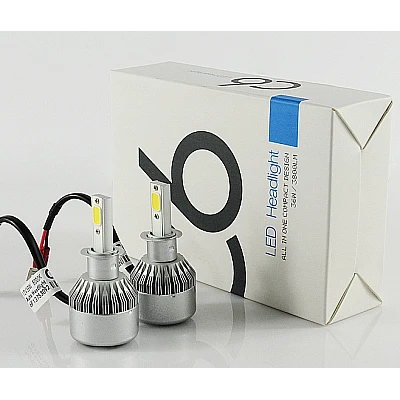Set 2 becuri Led C6 H3 putere 36W temperatura 6500K Set 2 becuri Led C6 H3 putere 36W temperatura 6500K