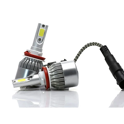 Set 2 becuri Led C6 H11/H8 putere 48W temperatura 6500K Set 2 becuri Led C6 H11/H8 putere 48W temperatura 6500K