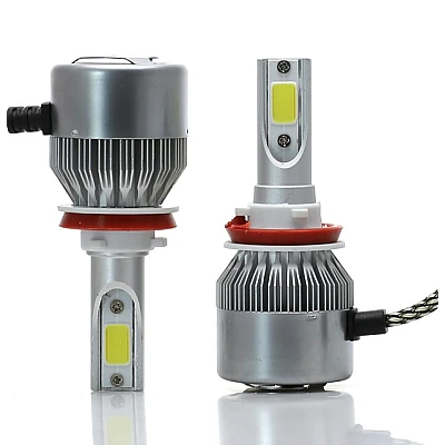 Set 2 becuri Led C6 H11/H8 putere 48W temperatura 6500K Set 2 becuri Led C6 H11/H8 putere 48W temperatura 6500K