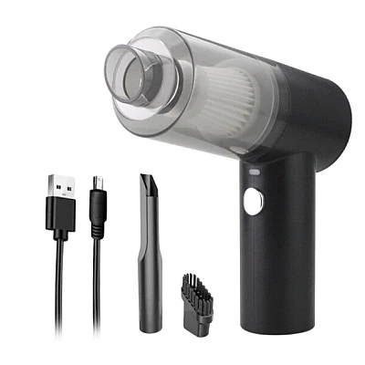 Aspirator auto Fara fir 2in1 120 W Lumina LED Negru Aspirator auto Fara fir 2in1 120 W Lumina LED Negru