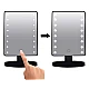 Oglinda pentru machiaj 16 LEDuri ecran tactil cu baza suport bijuterii Usb Alb Oglinda pentru machiaj 16 LEDuri ecran tactil cu baza suport bijuterii Usb Alb