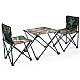 Set 1 Masa cu 2 Scaune Pentru Camping Pliabile Model Army Geanta Inclusa Set 1 Masa cu 2 Scaune Pentru Camping Pliabile Model Army Geanta Inclusa