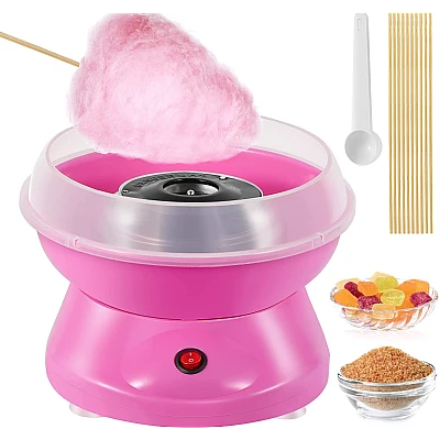Masina pentru facut vata de zahar putere 450W Roz Masina pentru facut vata de zahar putere 450W Roz